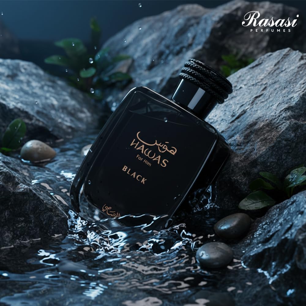 Rasasi Hawas Black Perfume for Men – 100Ml