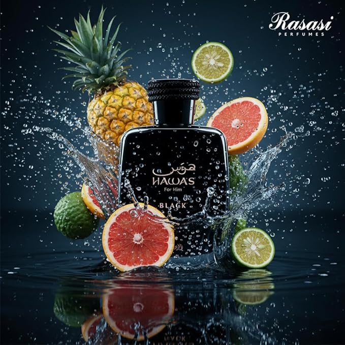 Rasasi Hawas Black Perfume for Men – 100Ml