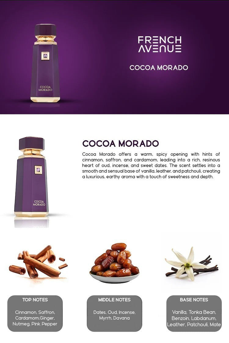 French Avenue Cocoa Morado Perfume for Women & Men - 100ml