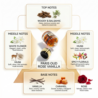 Shaikh Saeed Rose Vanilla Perfume for Men and Women - 100ml