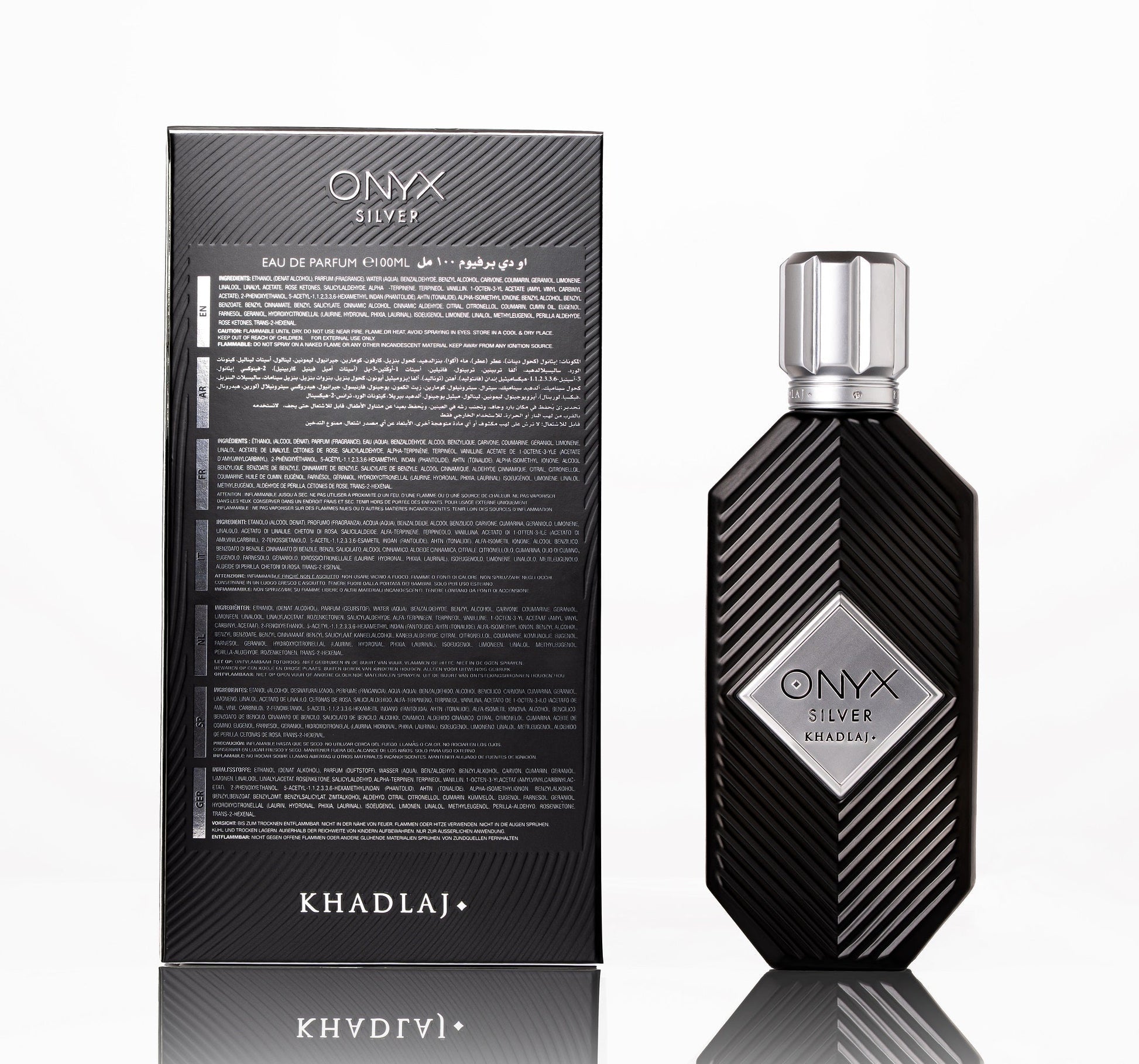 Khadlaj Onyx Silver Perfume for Men and Women - 100ml