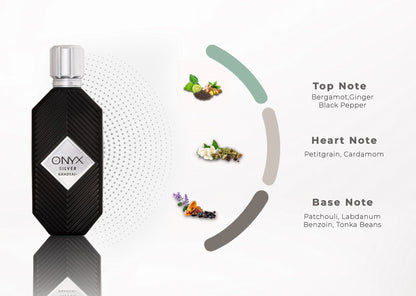 Khadlaj Onyx Silver Perfume for Men and Women - 100ml