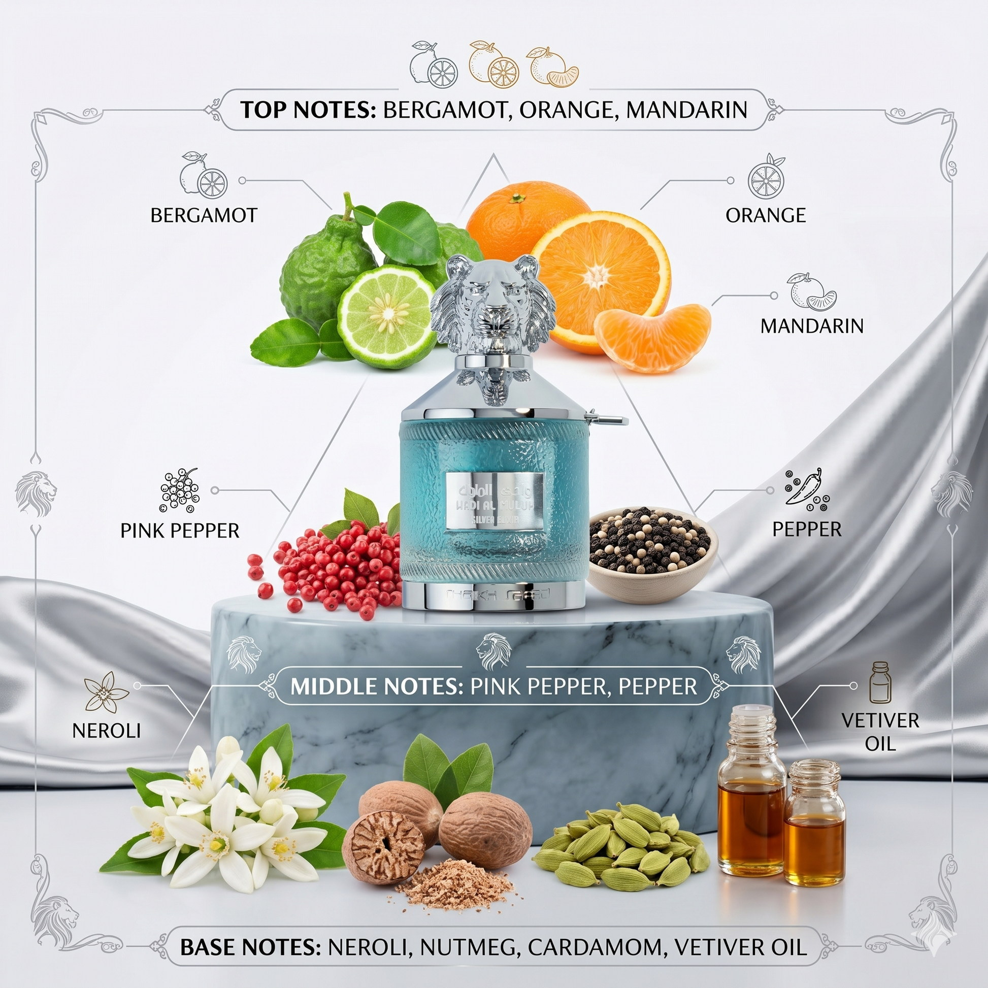Shaikh Saeed Wadi Al Muluk Silver Elixir 100ml Perfume